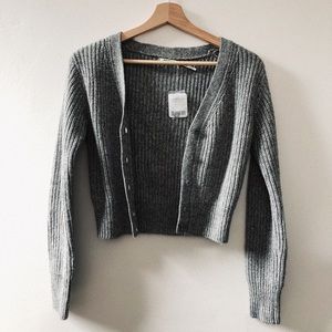 Knit cardigan sweater
